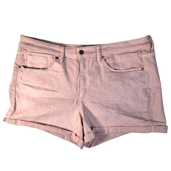 Universal Thread Pants - Universal Thread Light Pink Mid Rise Casual Denim Beach Shorts Plus Size 18/34